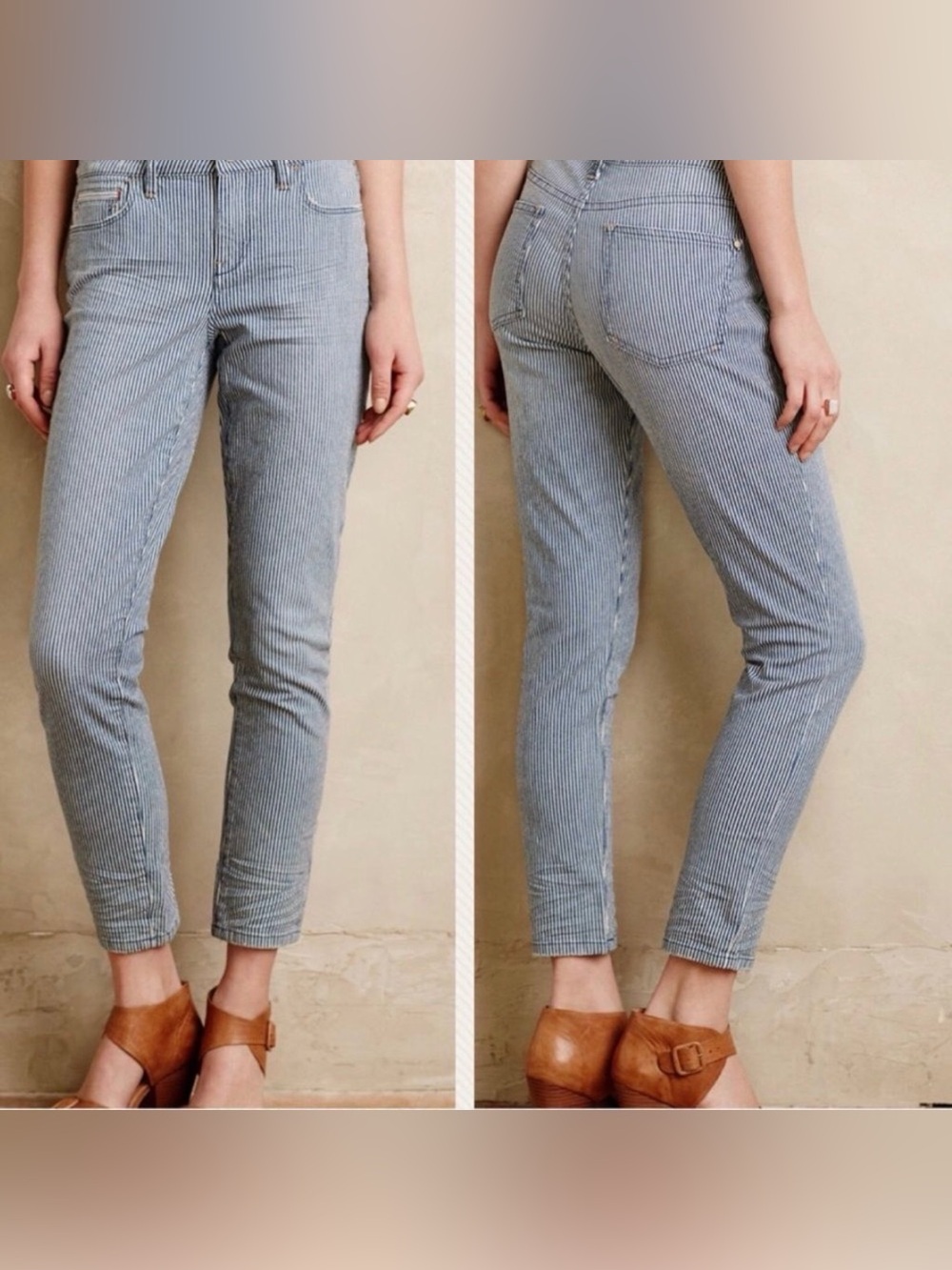 Anthropologie Pilcro ‘Hyphen’ Railroad Stripe Pants